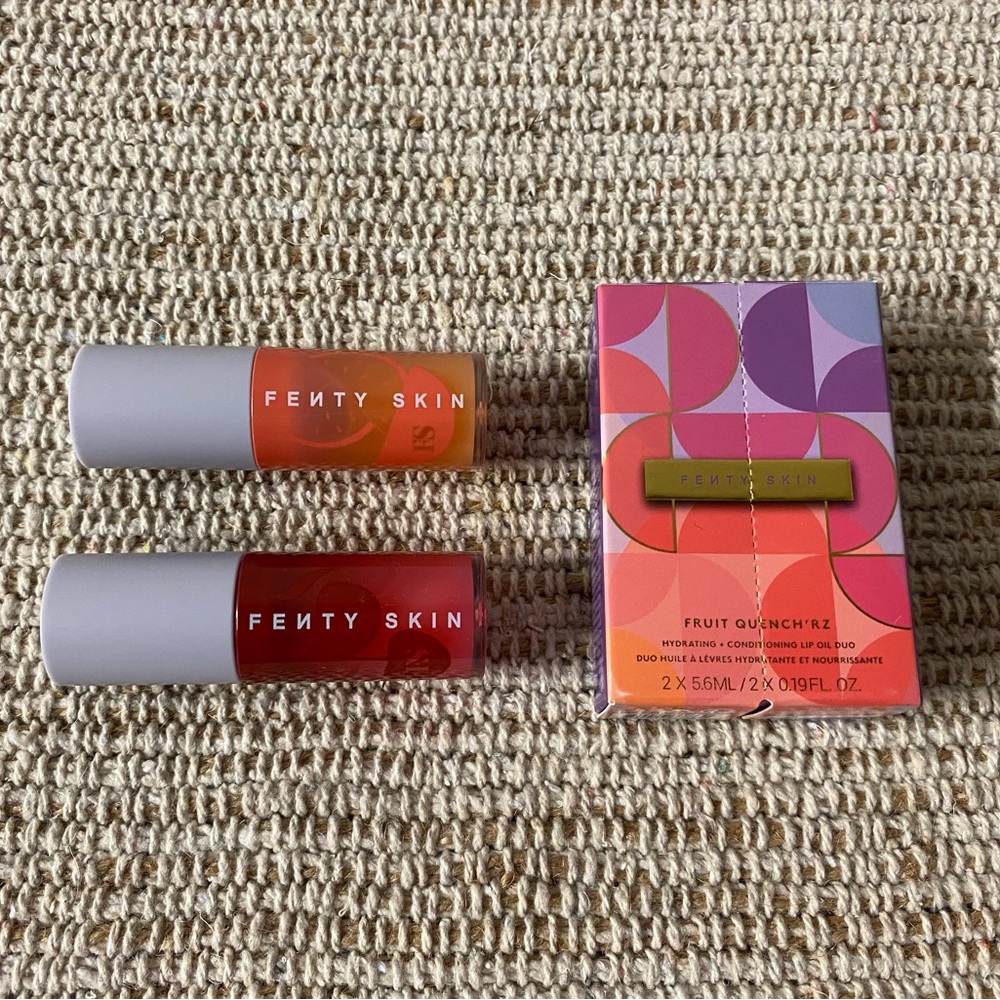 NIB Fenty Lip Oil Set - Barbados Cherry and Kalahari Melon